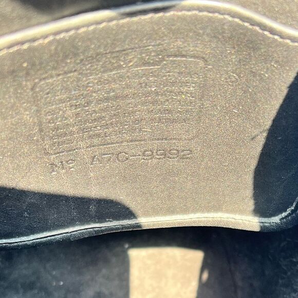 Vintage Coach Top Handle Backpack Bag Original Hang Tag Black 9992 Authentic - Picture 6 of 16